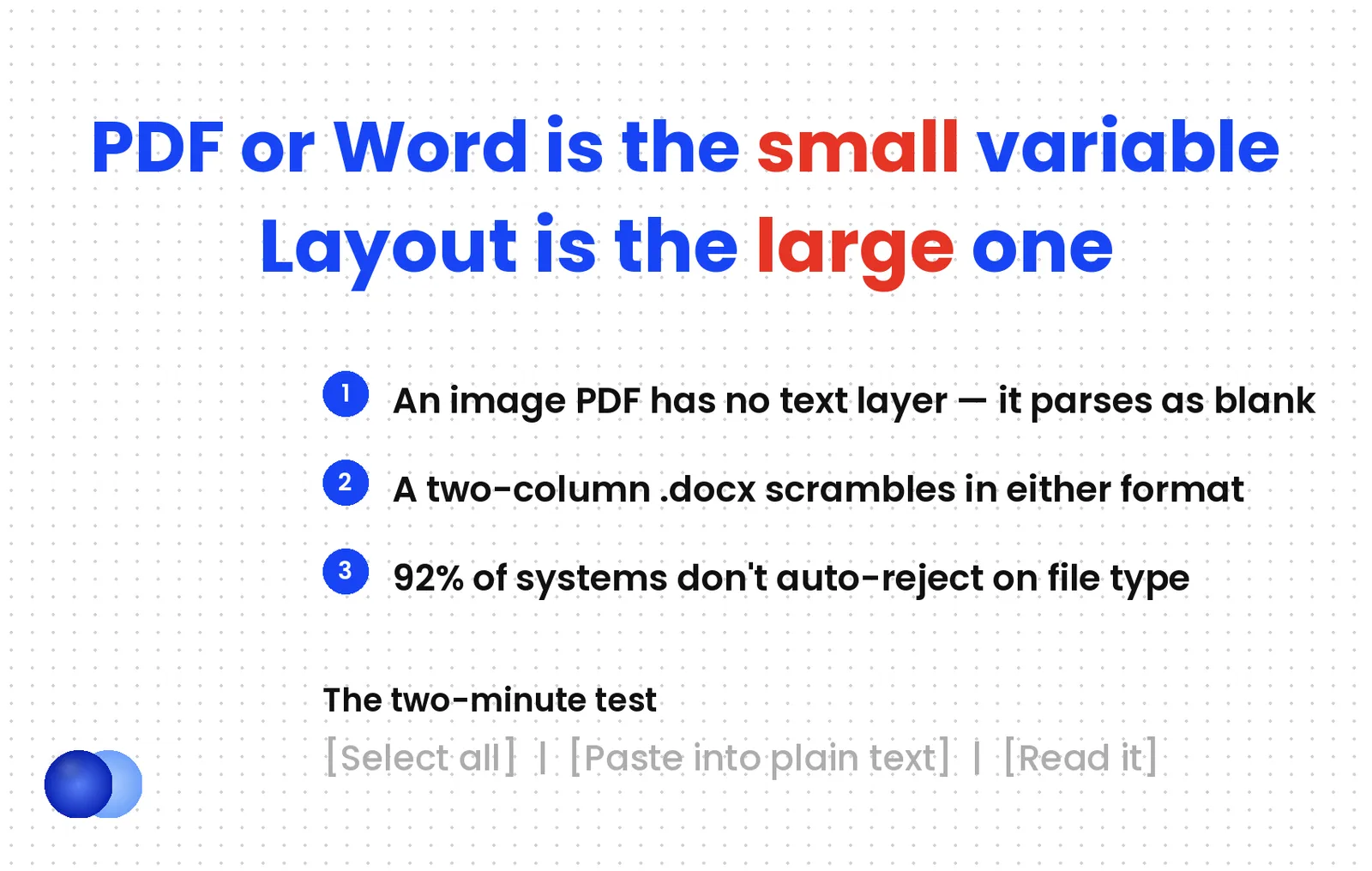 Infographic: Pdf or word resume wrong question