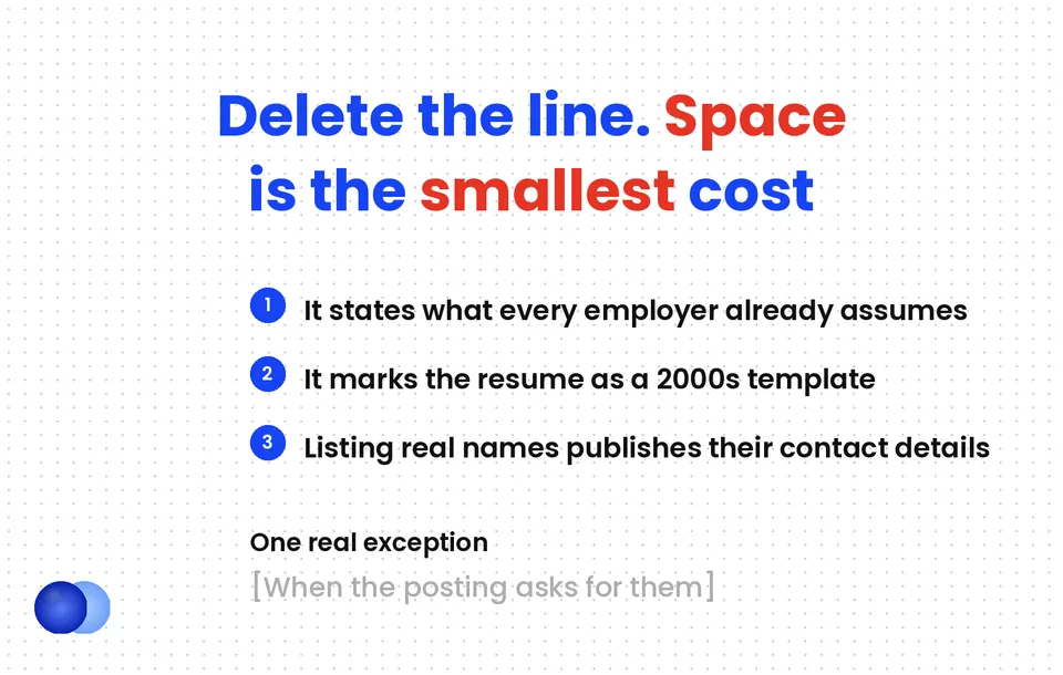 Infographic: References available upon request delete IT