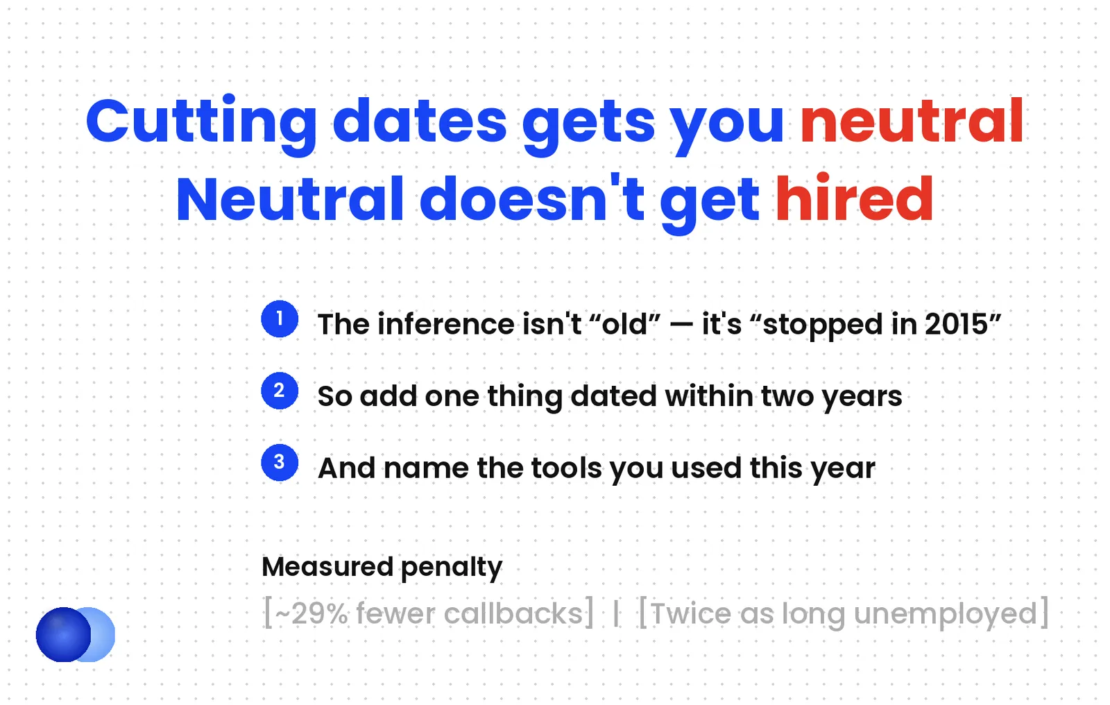 Infographic: Resume tips over 50 subtraction
