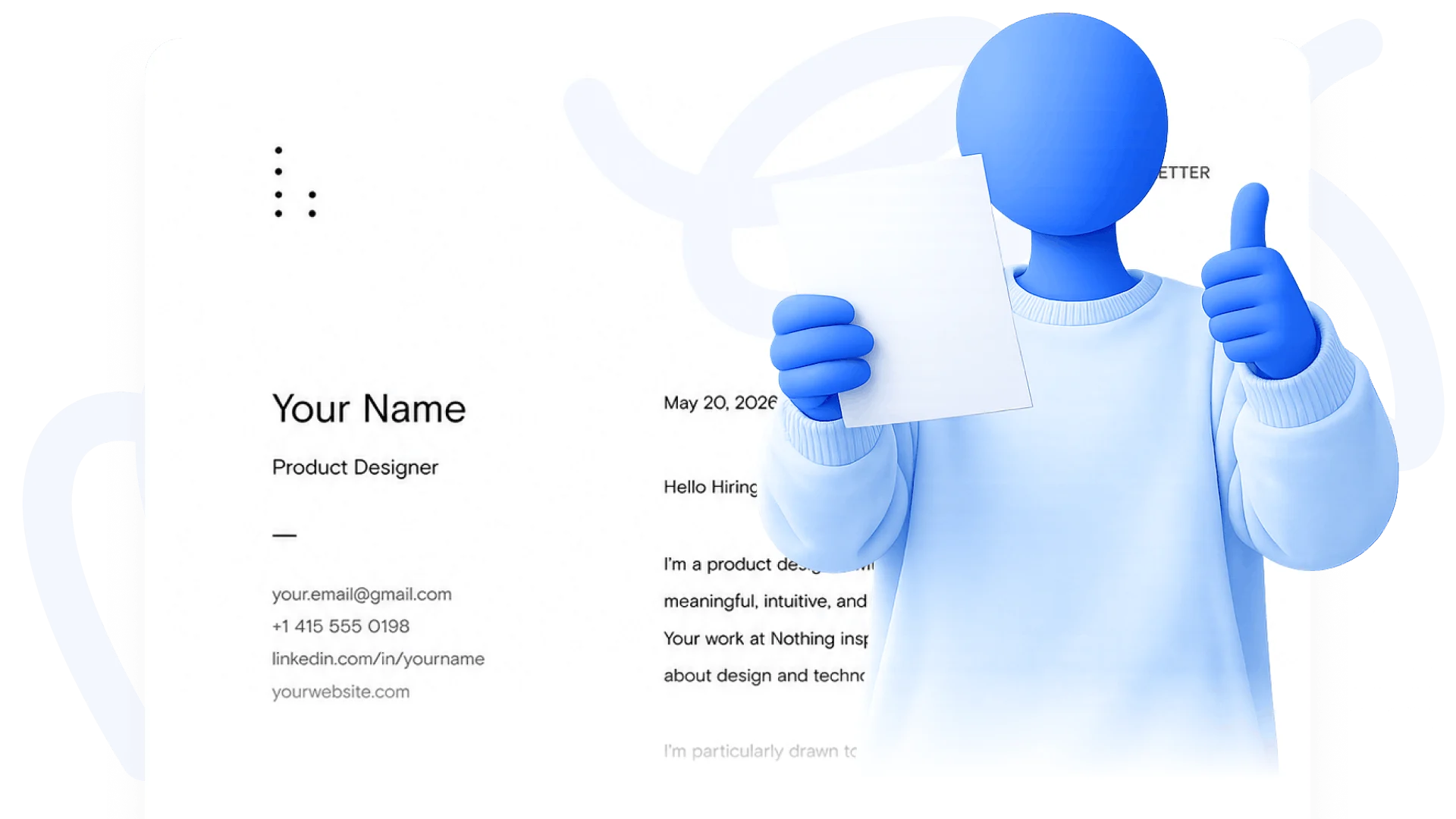 AI Cover Letter Builder preview