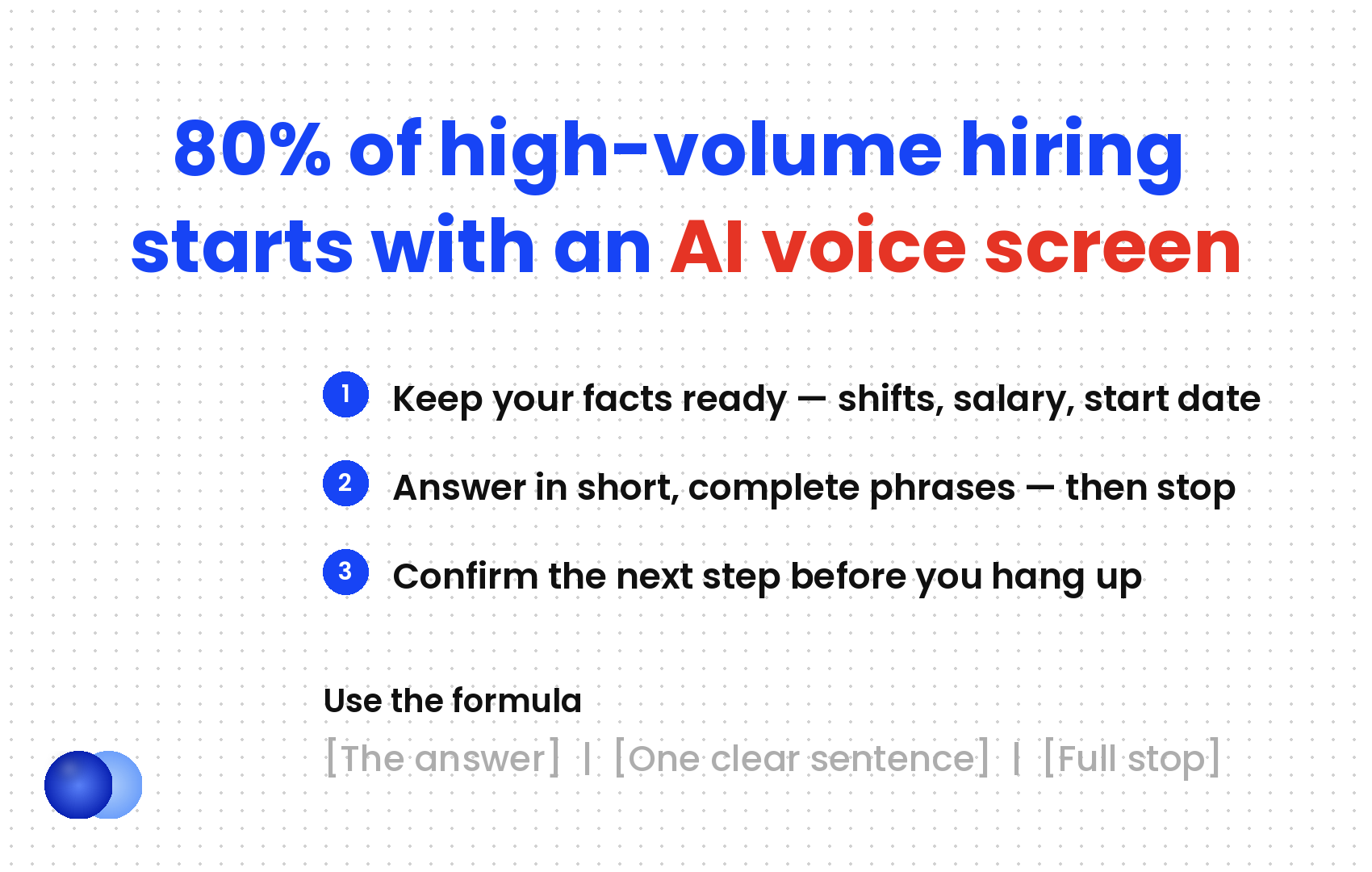 Infographic: AI recruiter phone interview figma style