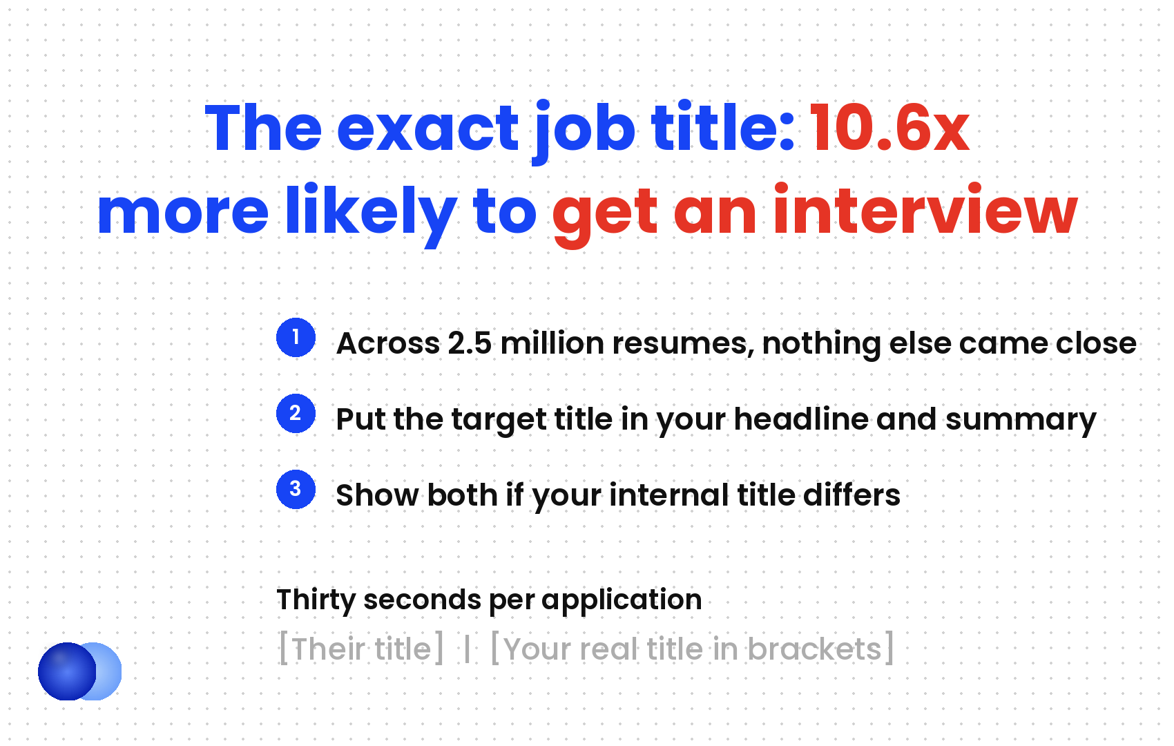 Infographic: Beat AI resume screening job title