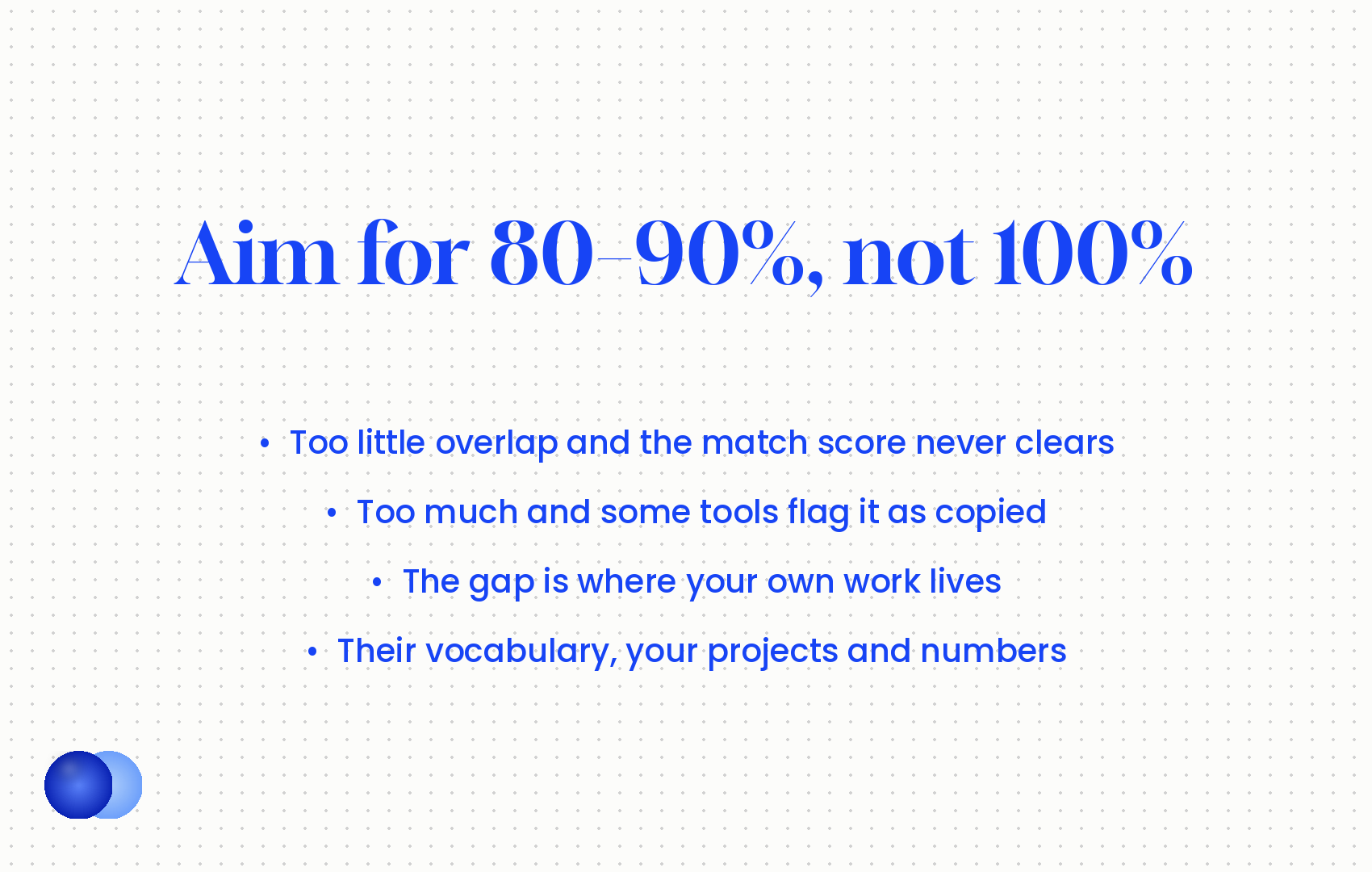 Infographic: Beat AI resume screening overlap ceiling