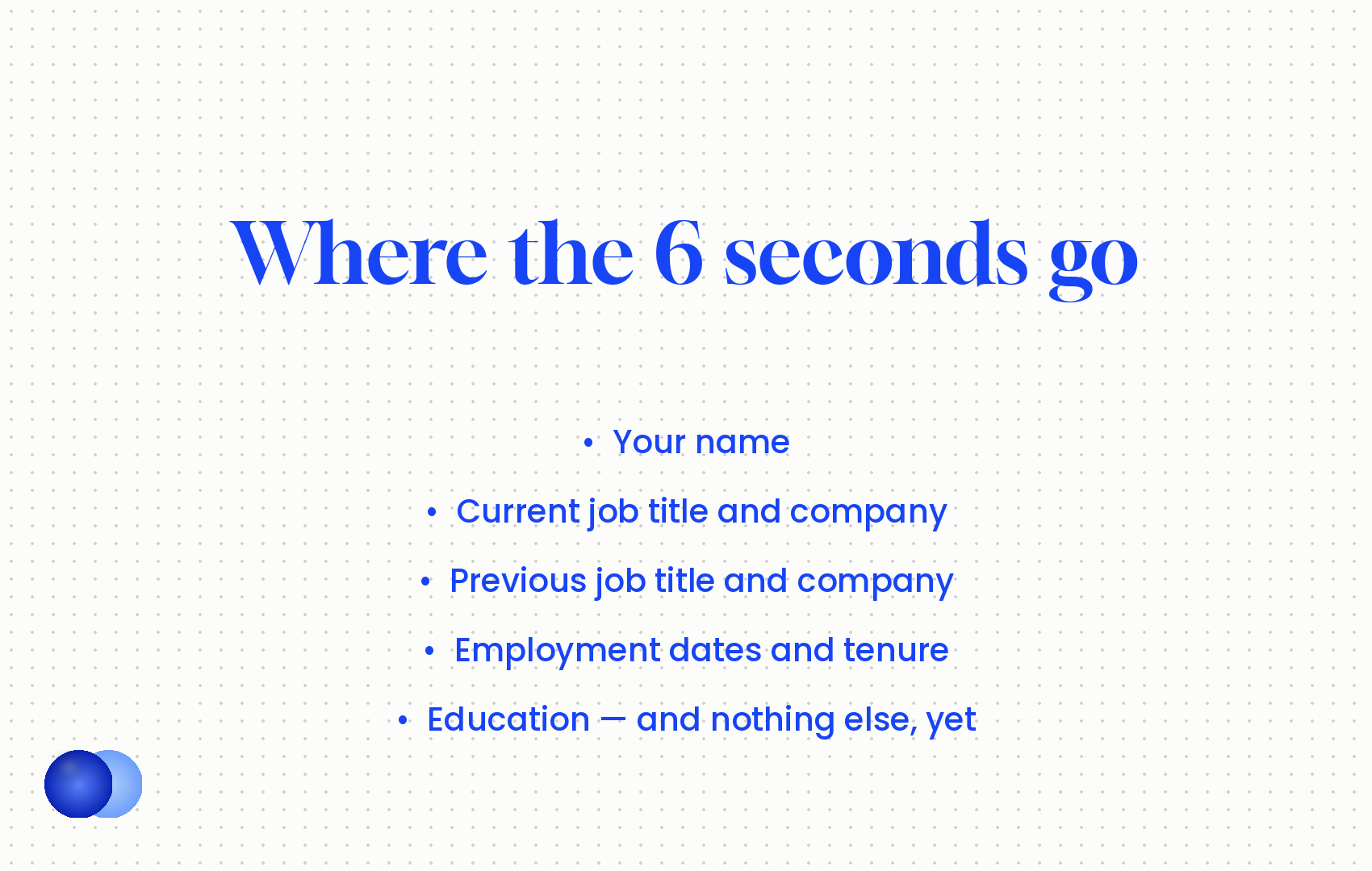 Infographic: How long recruiters look at resume six fixations