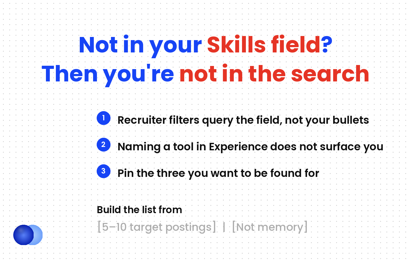 Infographic: Linkedin profile optimization skills filter