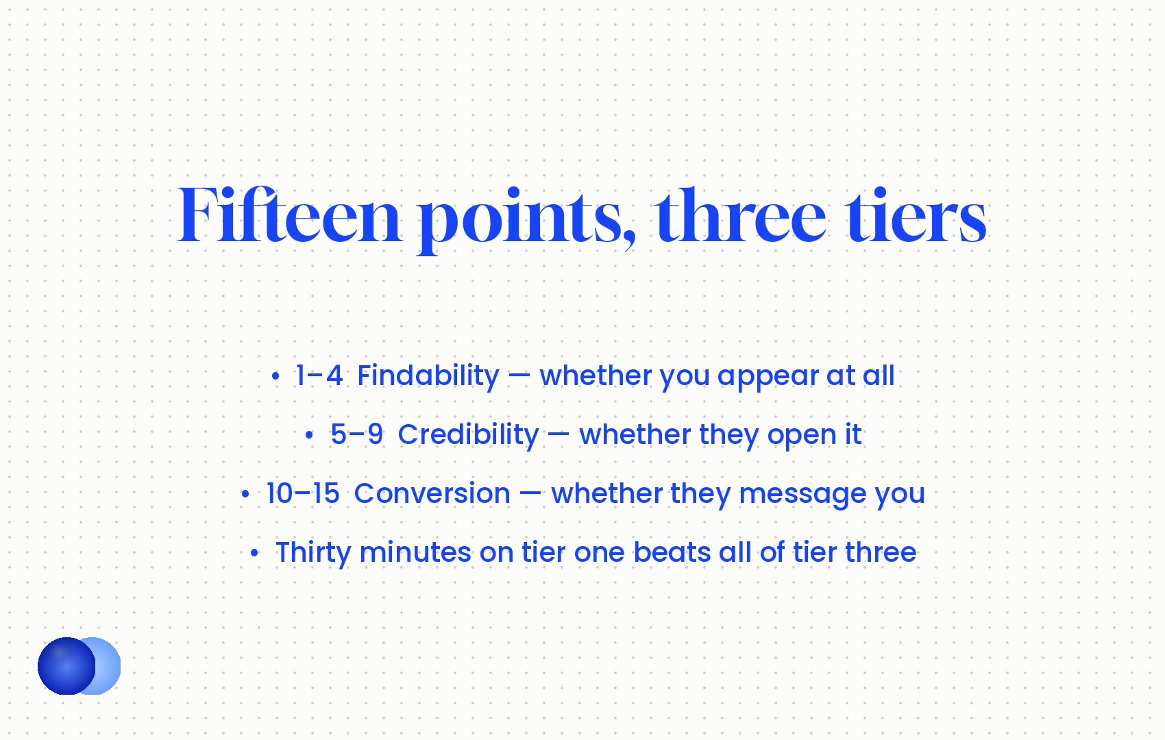 Infographic: Linkedin profile optimization three tiers