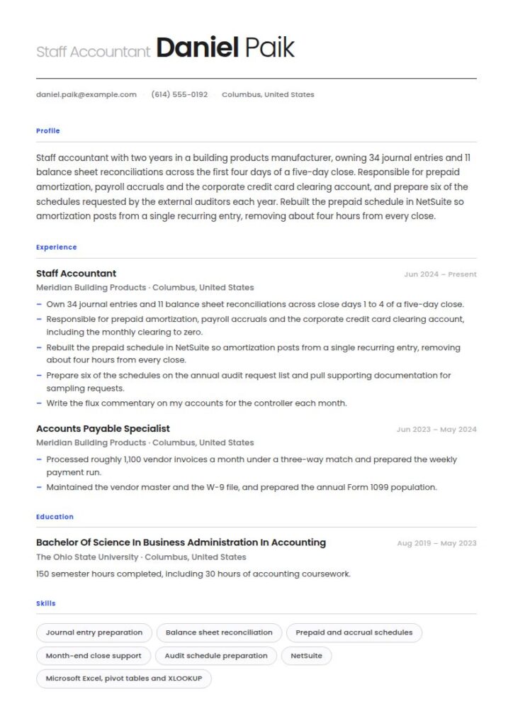 Accountant Resume Examples & Templates