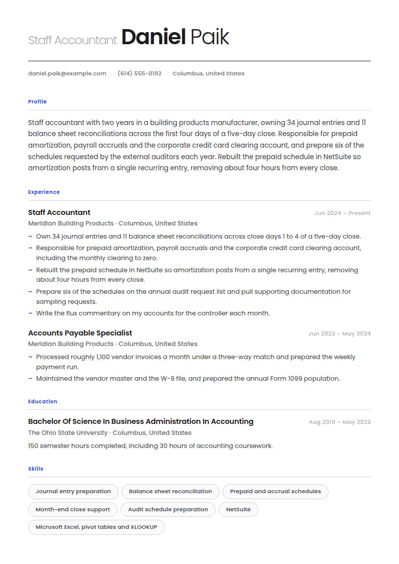 Accountant Resume Examples & Templates