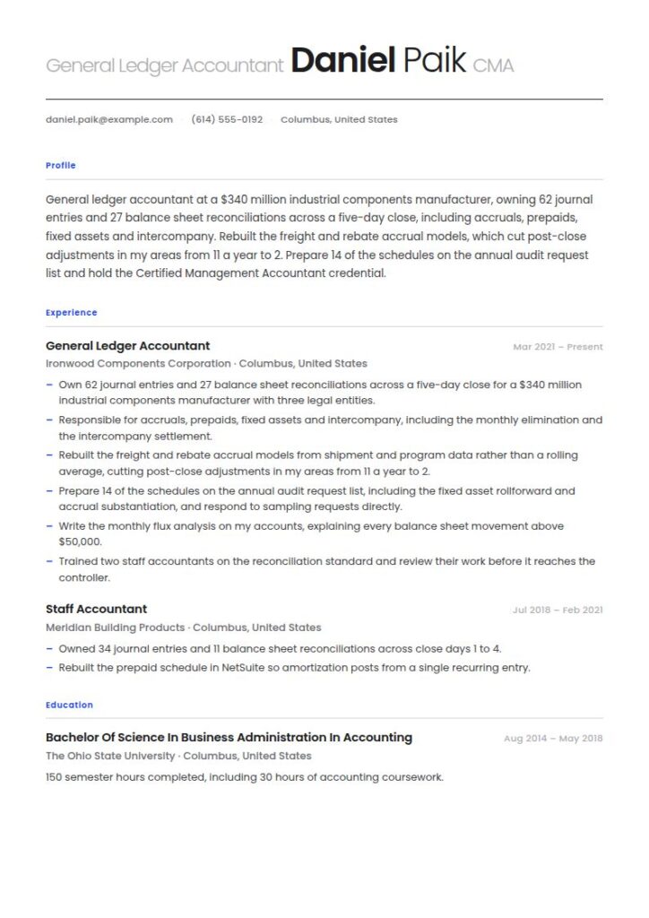 Accountant Resume Examples & Templates