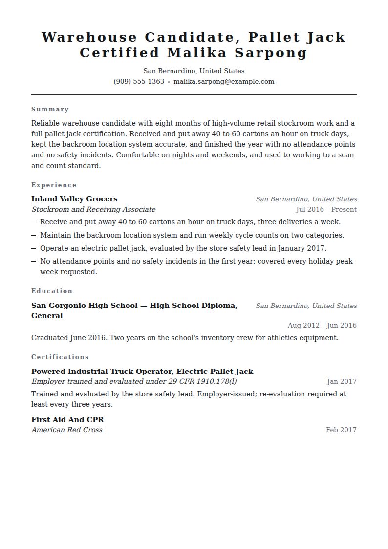 Amazon Resume Examples & Templates