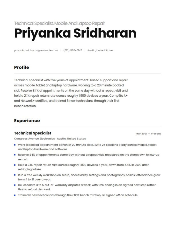 Apple Resume Examples & Templates