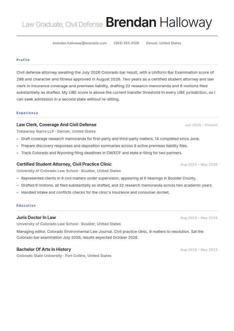 Attorney Resume Examples & Templates