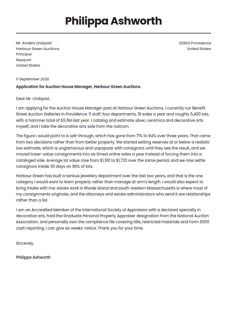 Auction House Manager