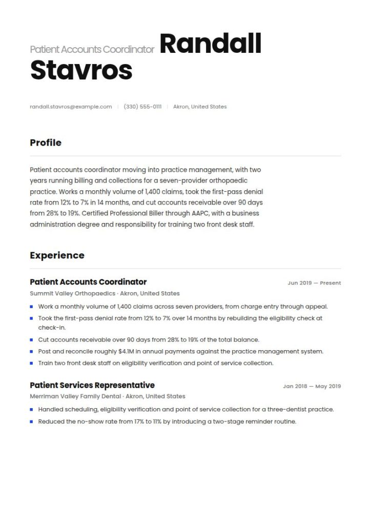 Business Manager Resume Examples & Templates