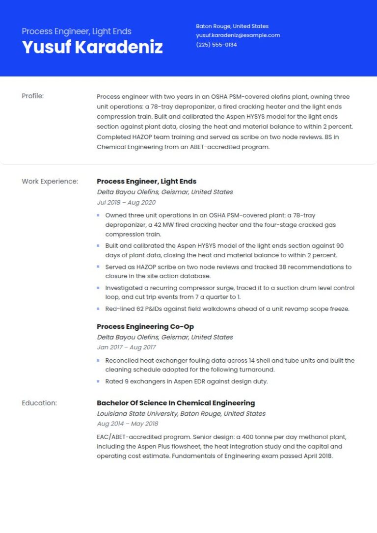Chemical Engineer