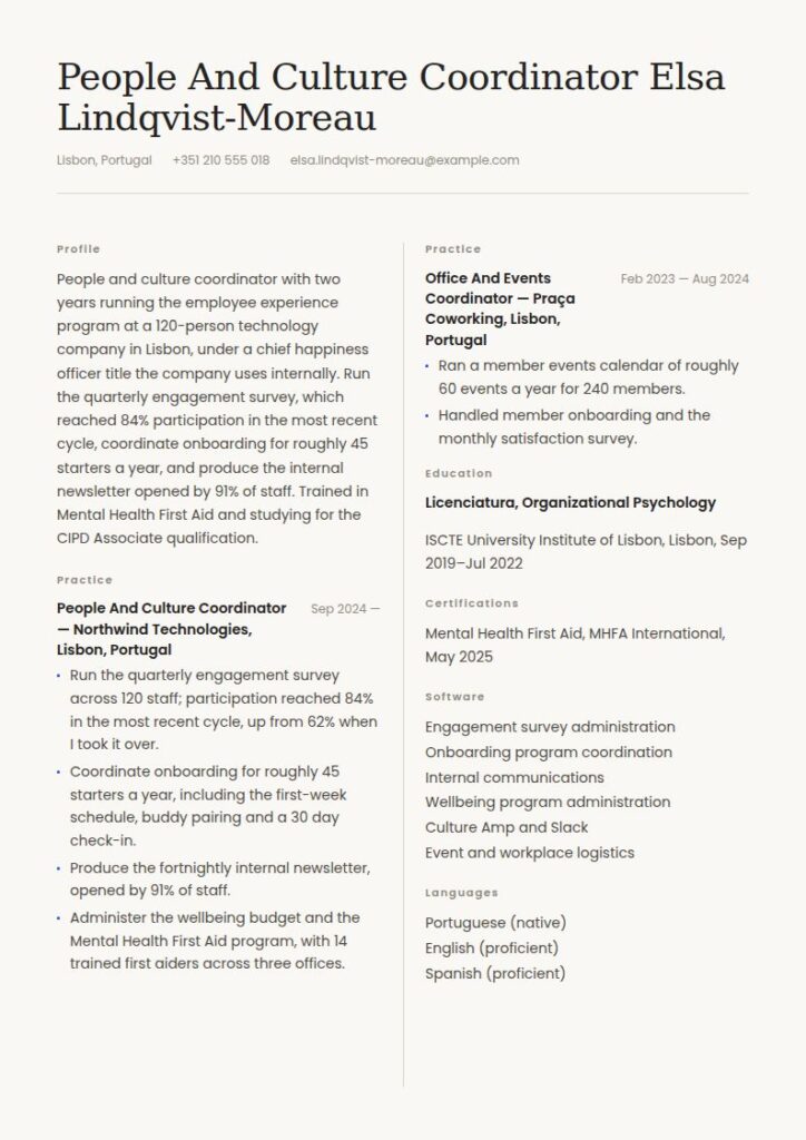 Chief Happiness Officer (CHO) Resume Examples & Templates