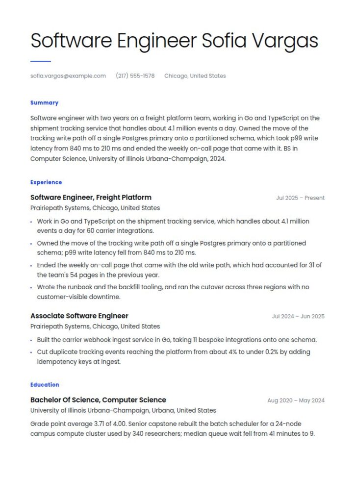 Computer Science Resume Examples & Templates