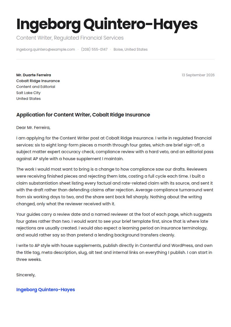 Content Writer