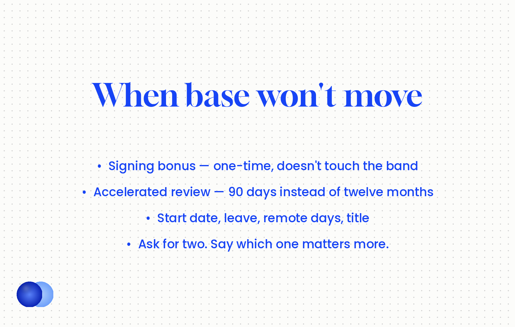 Infographic: Counter offer letter when base is locked