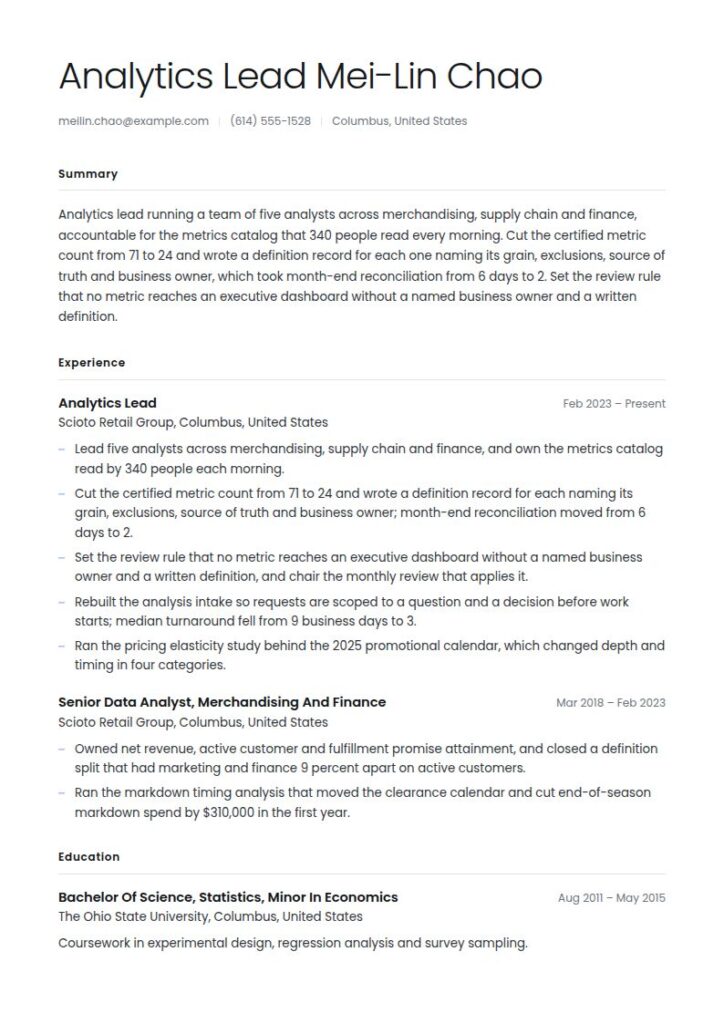 Data Analyst Resume Examples & Templates