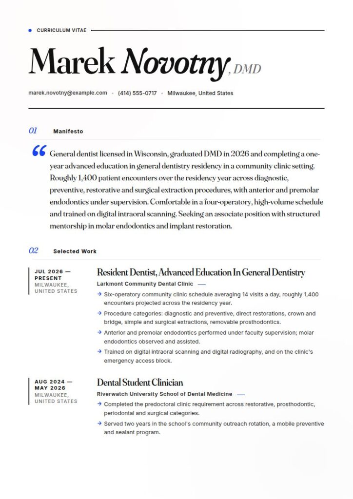 Dentist Resume Examples & Templates