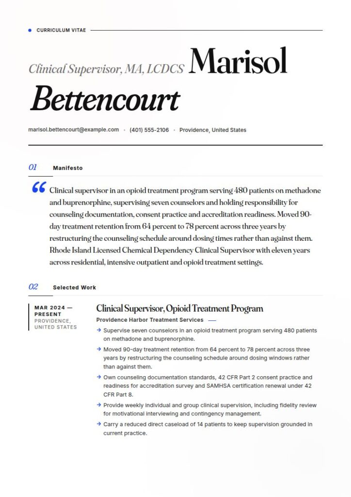 Drug and Alcohol Counselor Resume Examples & Templates