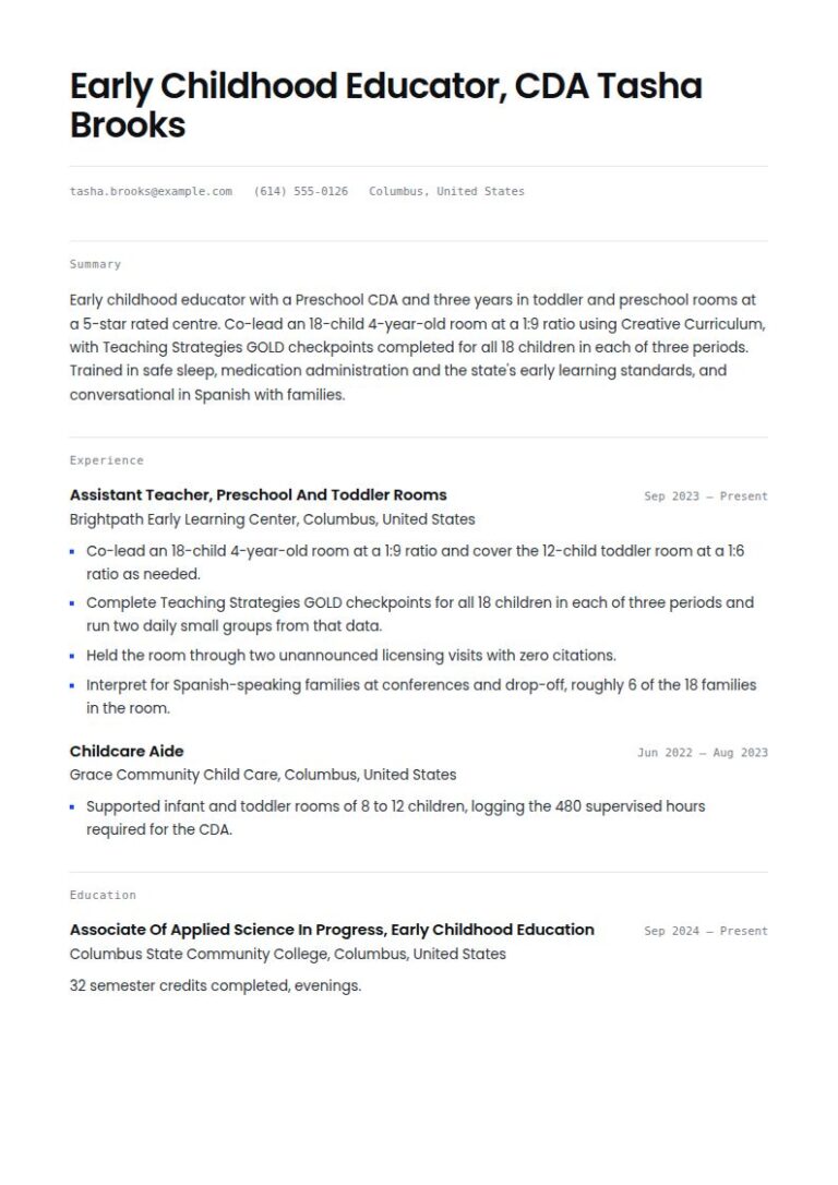 Early Childhood Educator