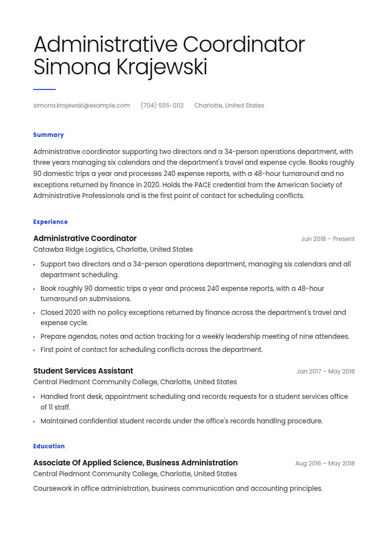 Executive Assistant Resume Examples & Templates