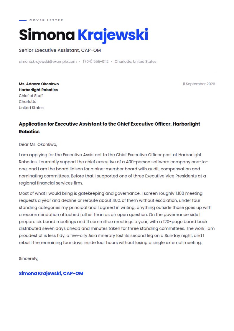 Executive Assistant