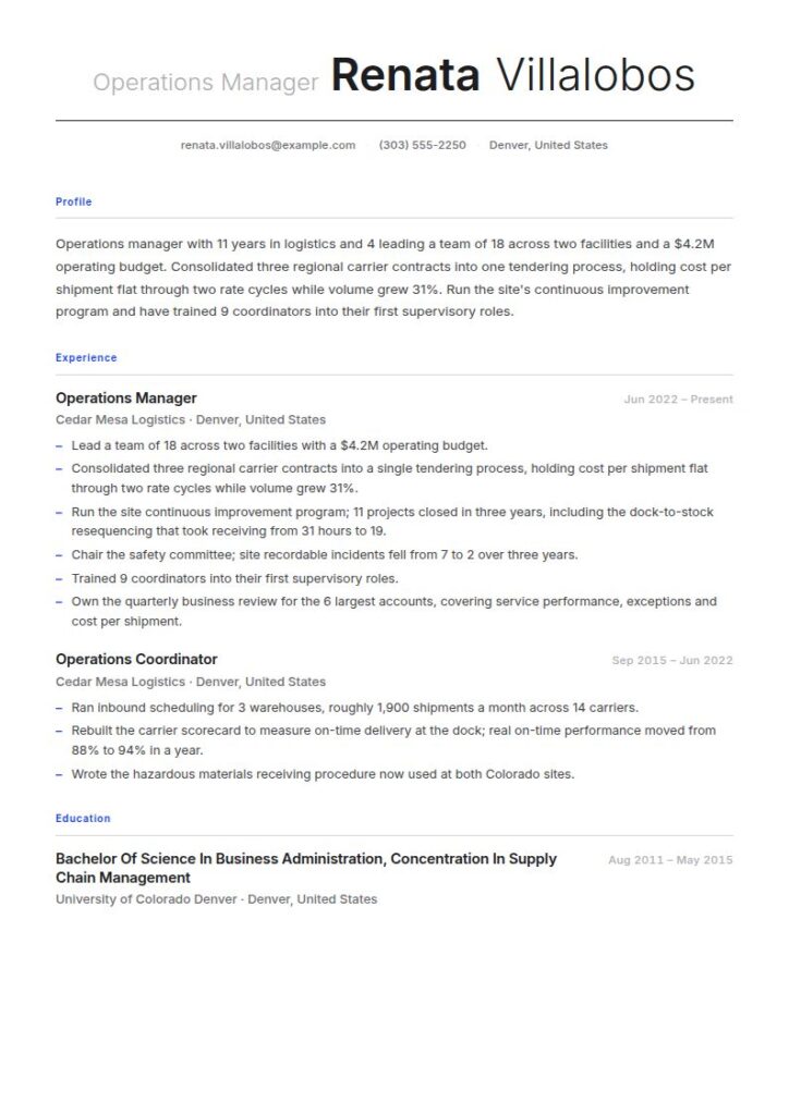 General Resume Examples & Templates