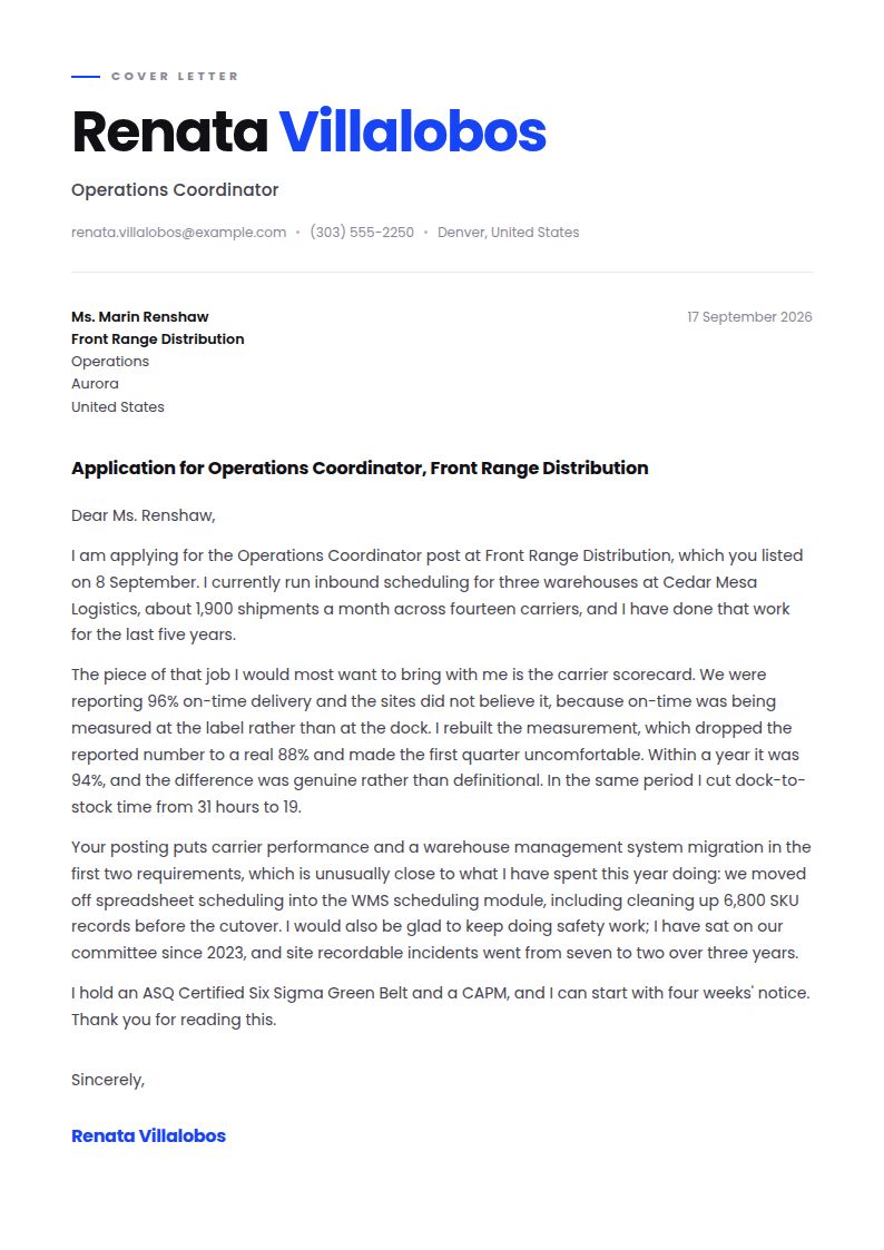 General Cover Letter Examples & Templates