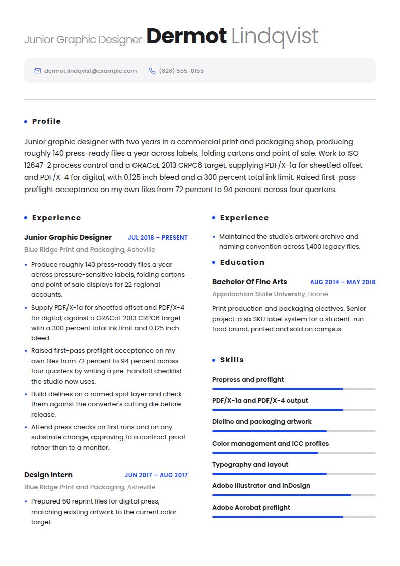 Graphic Designer Resume Examples & Templates