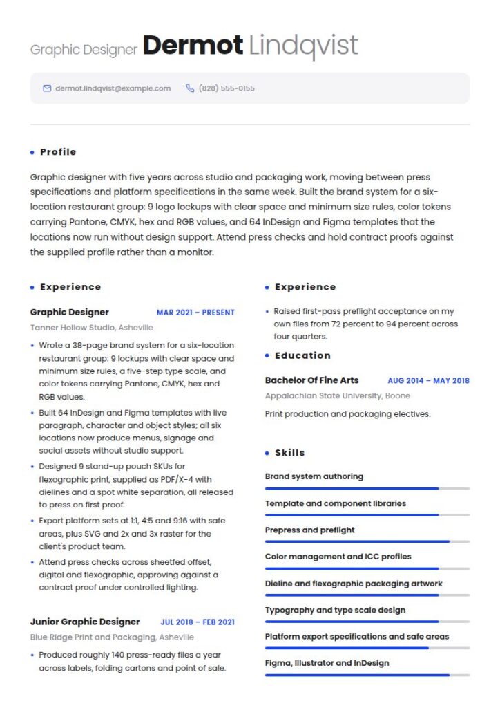Graphic Designer Resume Examples & Templates