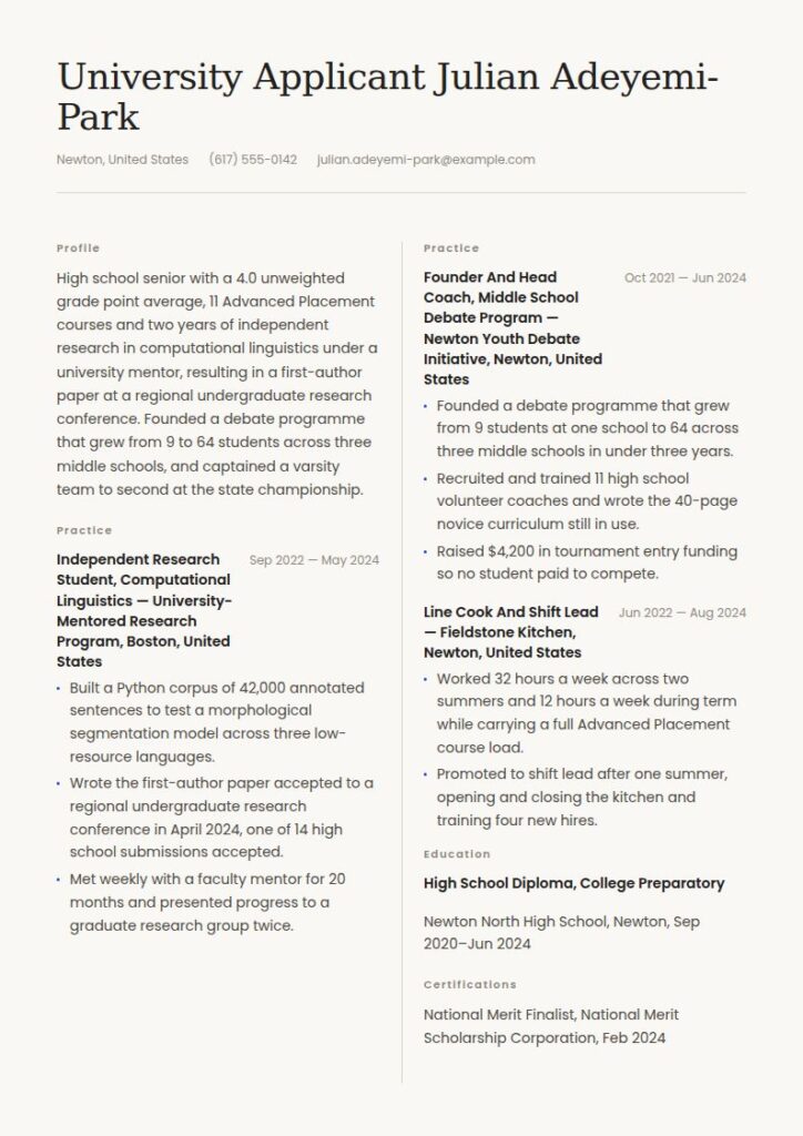 Harvard Resume Examples & Templates
