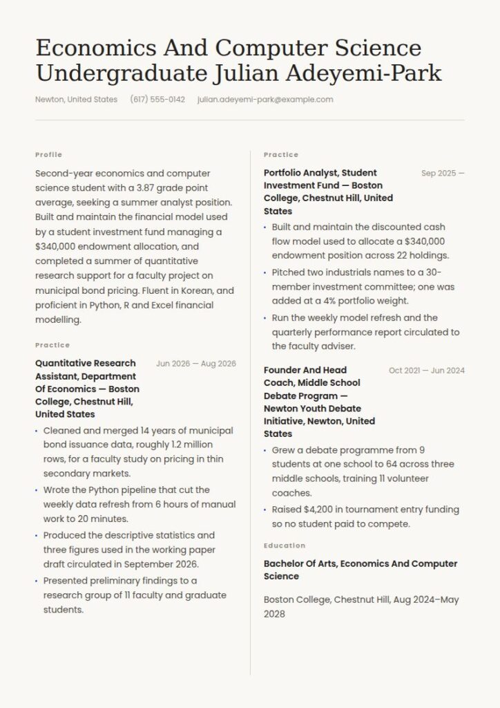 Harvard Resume Examples & Templates