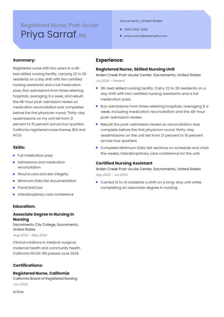 Healthcare Resume Examples & Templates