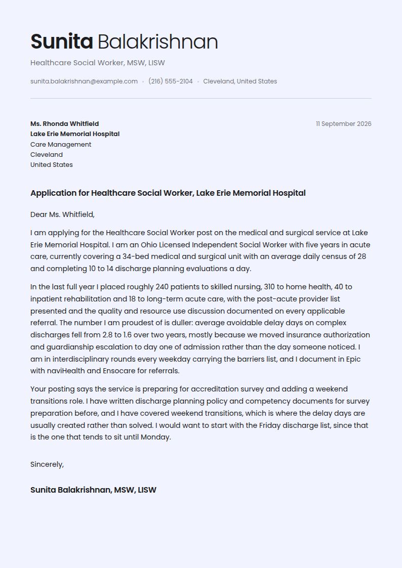 Healthcare Social Worker