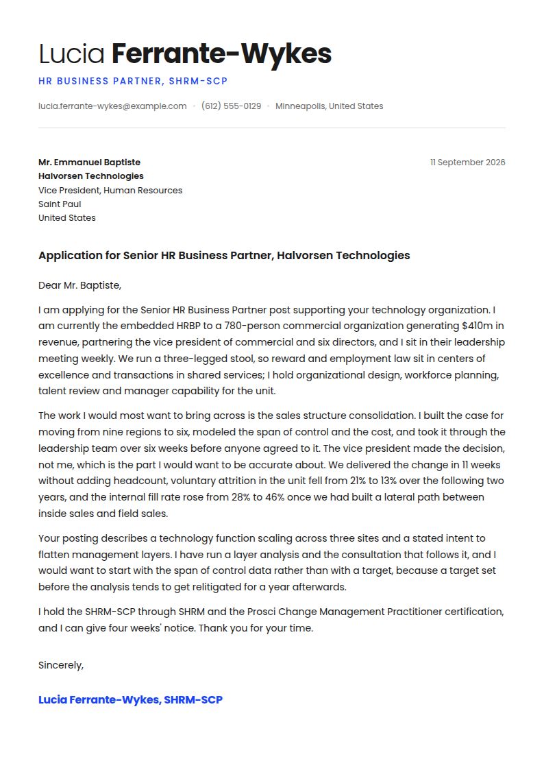 HR Business Partner