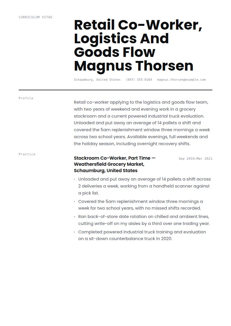 Ikea Resume Examples & Templates