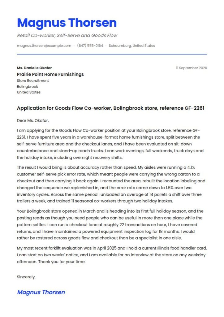 Ikea Cover Letter Examples & Templates
