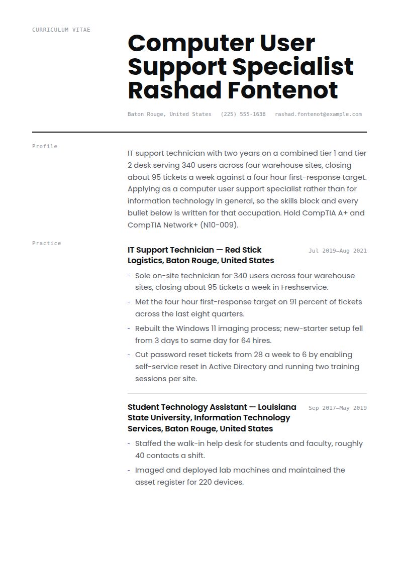 Information Technology Resume Examples & Templates