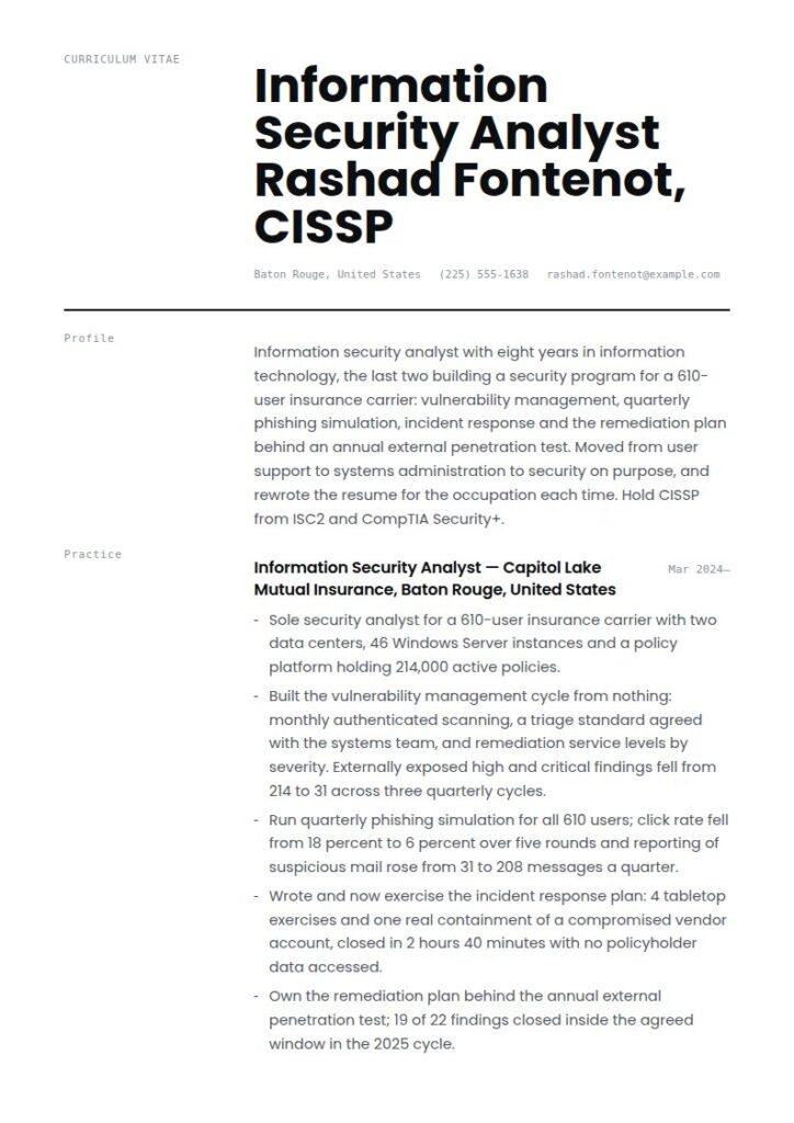 Information Technology Resume Examples & Templates