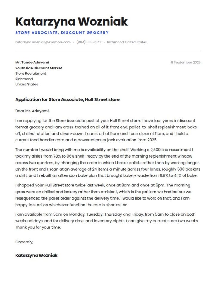 Lidl Cover Letter Examples & Templates