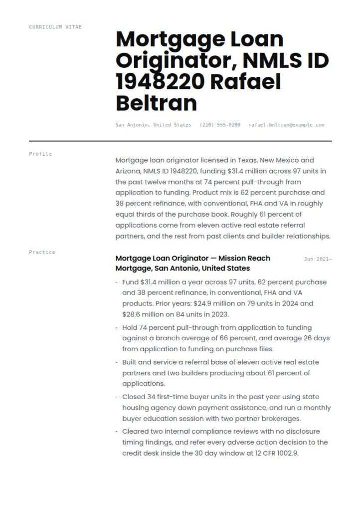 Loan Officer Resume Examples & Templates