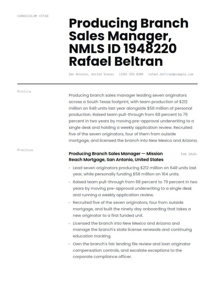 Loan Officer Resume Examples & Templates