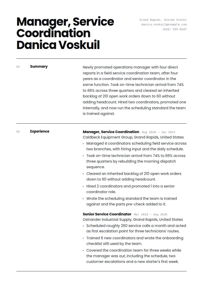Manager Resume Examples & Templates