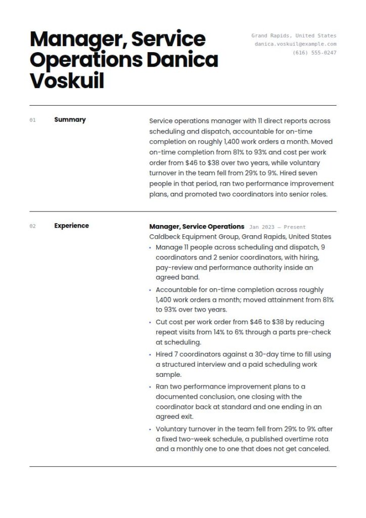 Manager Resume Examples & Templates