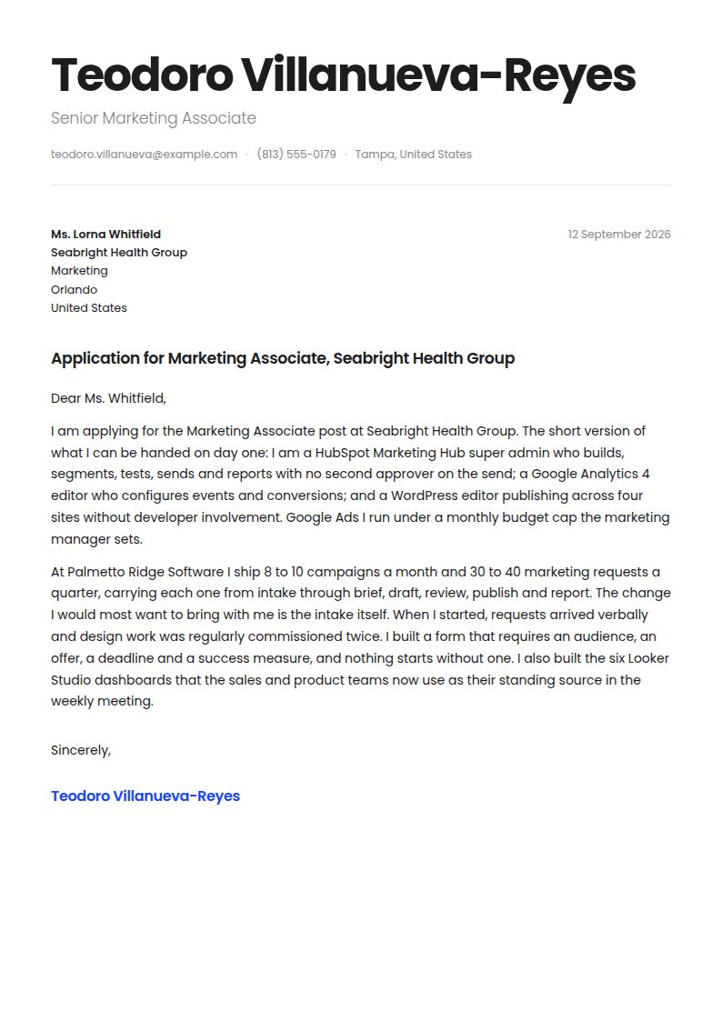 Marketing Associate