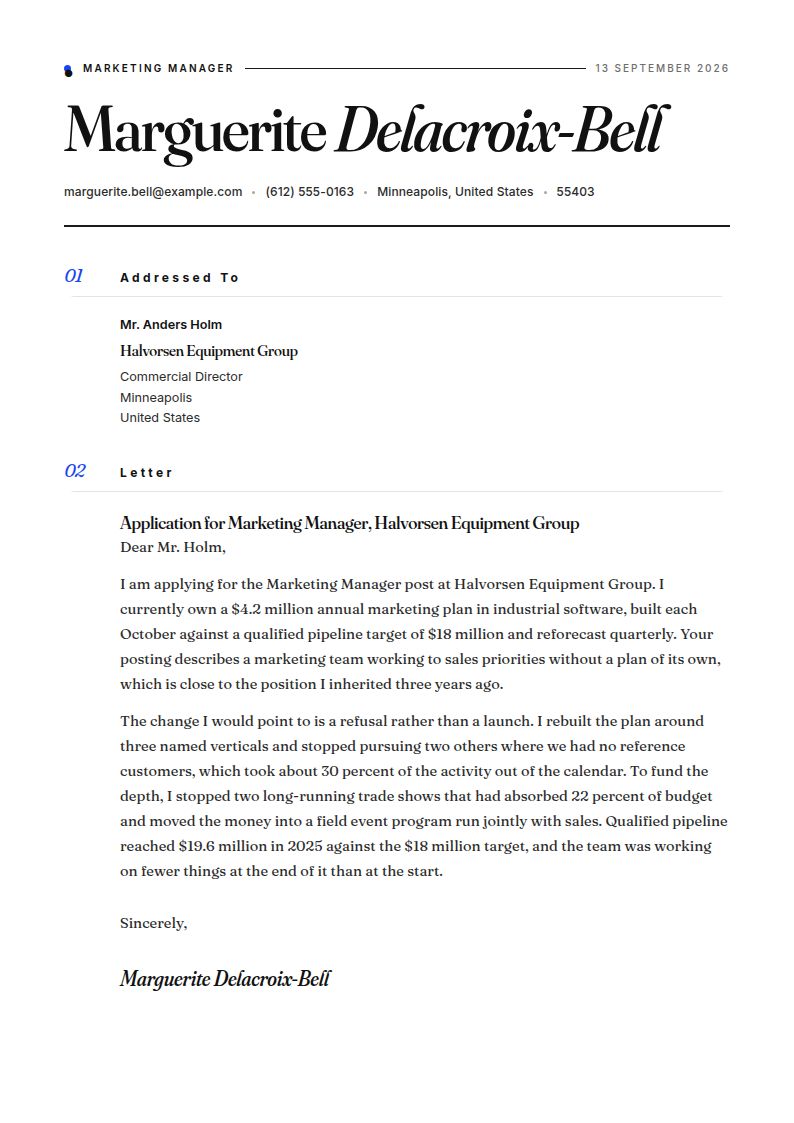 Marketing Manager