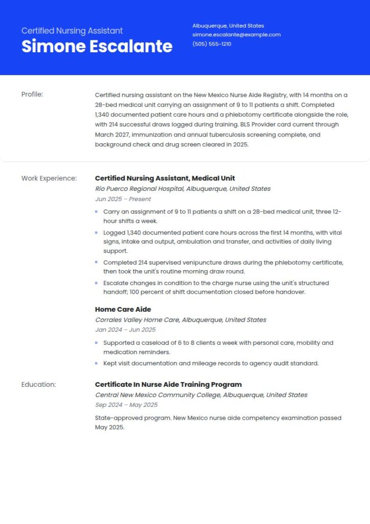Medical Resume Examples & Templates